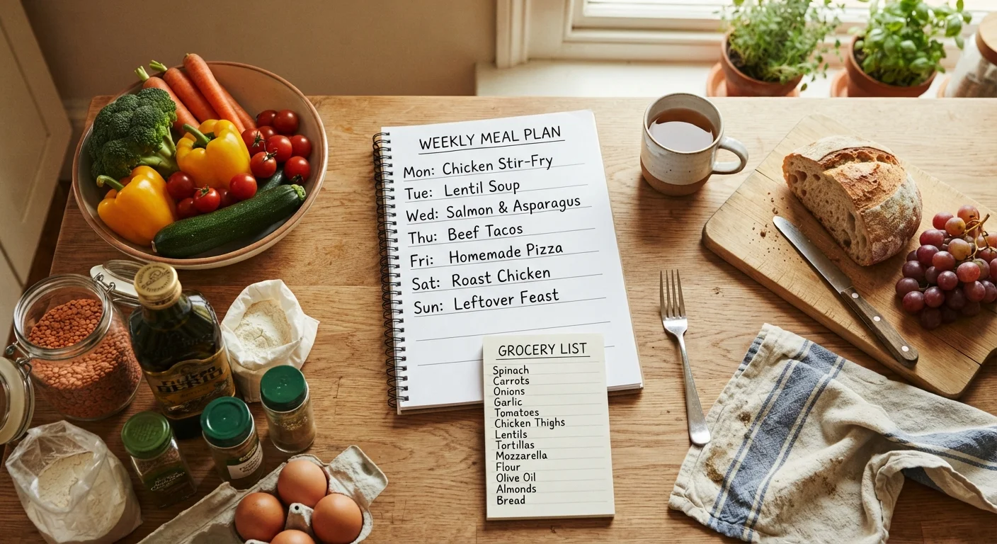 The Weekly Meal Plan: A Family's Roadmap to Spending Less at the Grocery Store